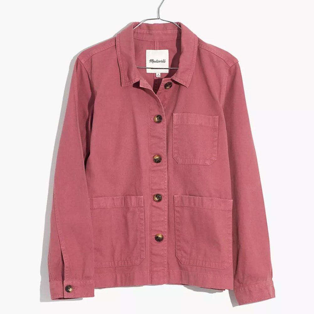 NWT XS Madewell Garment-Dyed Ashwood Chore Coat